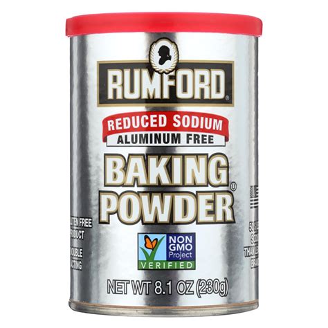 Rumford Reduced Sodium Baking Powder 81 Ounce 12 Per Case