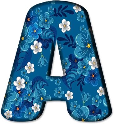 Blindada por Deus: Alfabeto florzinhas azuis. | Lettering alphabet, Flower alphabet, Alphabet ...