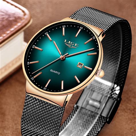 LIGE Sports Date Mens Watches Top Brand Luxury Waterproof Fashion Cool Watch Men Ultra Thin Dial ...