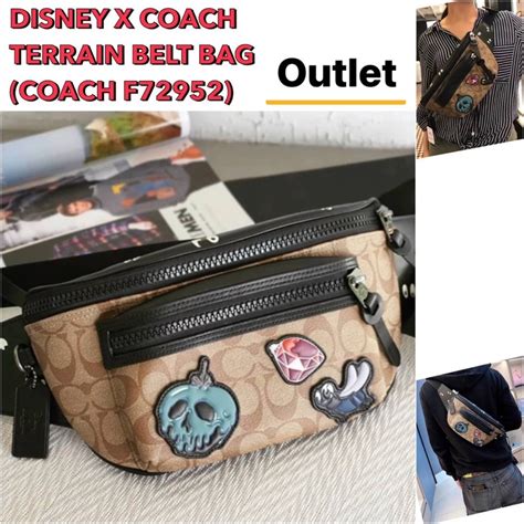 Disney X Coach Terrain Belt Bag In Signature Canvas With Snow White And The Seven Dwarfs Patches