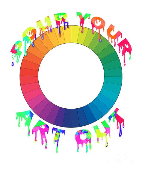 Paint Pouring Artist Fluid Art Acrylic Painter Color Wheel Digital Art