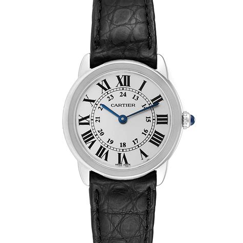 Cartier Ronde Solo Silver Dial Quartz Steel Ladies Watch W6700155 Swisswatchexpo