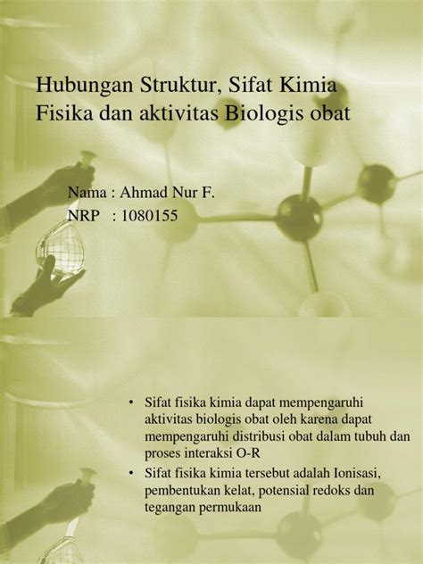 PDF Hubungan Struktur Sifat Kimia Fisika Dan Aktivitas DOKUMEN TIPS
