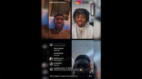 Prettyboyfredo Ig Live With Fans Asking Who He Should Fight Mentions