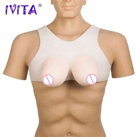 ivita realistic silicone breast forms fake boobs for crossdresser transgender shemale drag queen