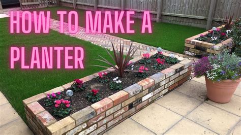 How To Make A Brick Raised Garden Planter YouTube