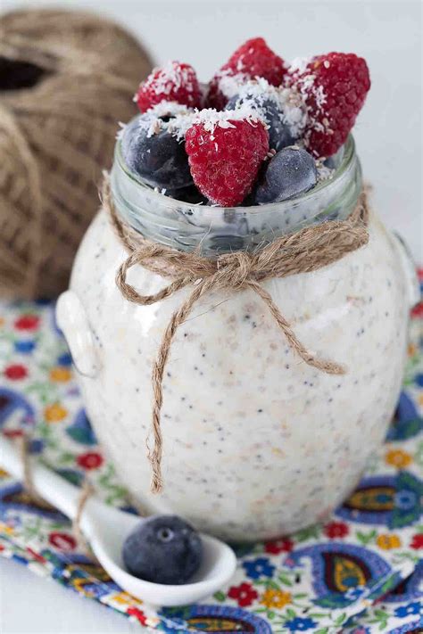 Overnight Oats Recipe No Cook Blueberry Vanilla And Chia Seeds Oatmeal
