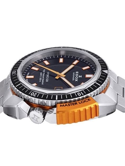 Swiss Made Edox Hydro Sub Automatic Dive Watch With Masterlock 80301