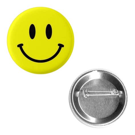 Amazon Com Happy Face Yellow Smiley Face Pin Round Circle Shape My