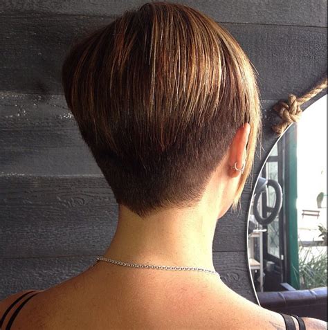 layered asymmetrical pixie bob shaved stack by sonny zizzo short hair back short wedge