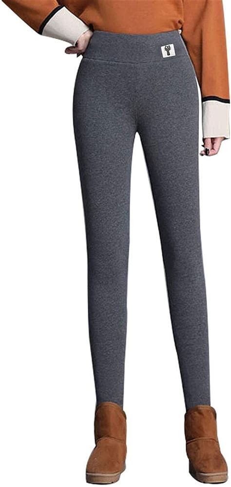 poju super dicke kaschmir leggings premium leggings mit fleecefutter für damen warme