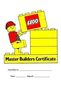 Lego inspired master builder certificates printable lego. lego certificate how to cook that | Lego birthday party, Lego party games, Lego birthday