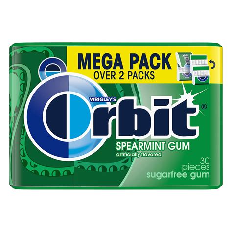 Orbit Sugarfree Chewing Gum Mega Pack Spearmint Shop Gum And Mints At