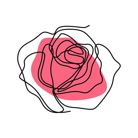 —pngtree—continuous Line Drawing Of Rose3791952 Design To Be Happy