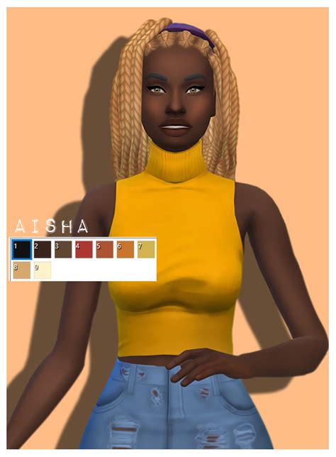 Aisha Sims 4 Sims Hair Styles