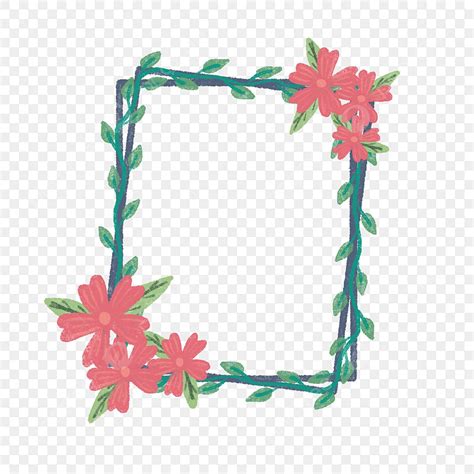 Hand Draw Frame Png Transparent Hand Drawing Flower Frame Hand Draw