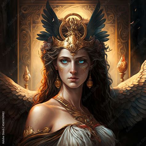 Greek Mythology Ancient Greek Goddess Hera Created With Generative Ai Technology Ilustra O