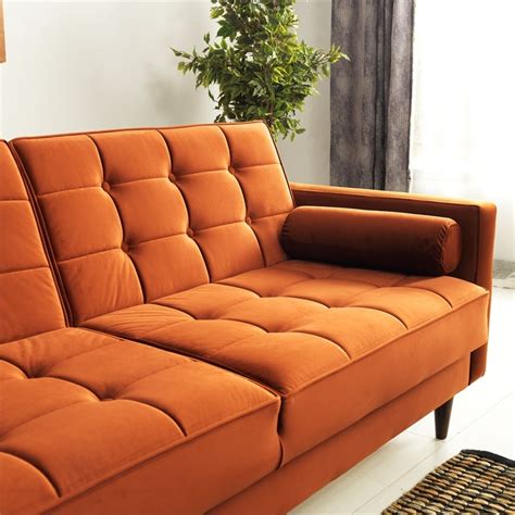 Mid Century Modern Sleeper Sofa Leather Odditieszone