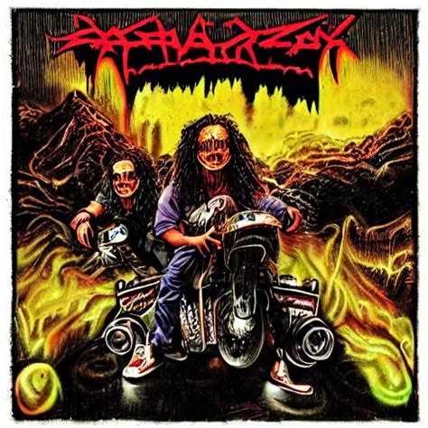 Thrash Metal Album Cover By Ed Repka Stable Diffusion Openart