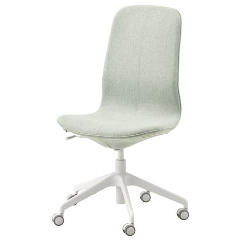 LÅngfjÄll Office Chair Gunnared Light Green White Ikea
