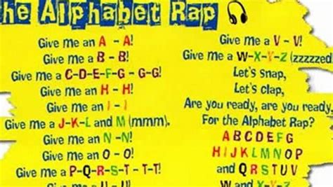 The Alphabet Rap Vidéo Dailymotion
