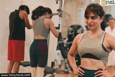 Samantha Flaunts Her Toned Abs Workout Pics Go Viral Filmy Focus