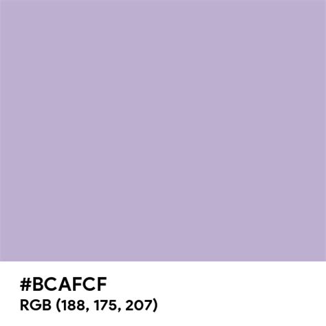 Pastel Lilac Pantone Color Hex Code Is Bcafcf