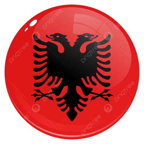 Albania Flag Vector Hd Png Images Round Country Flag Albania Round Country Flag Albania Png