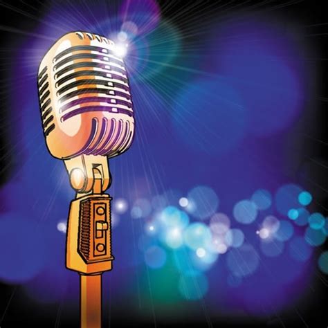 Colorful Microphone Vector Vectors Graphic Art Designs In Editable Ai