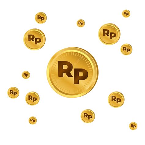 Rupiah Coin Gold Design Vector, Rupiah Gold Coins, Rupiah, Indonesian