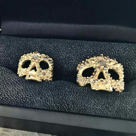 His And Hers Diamond Skull Rings By Polly Wales Diamond Skull Gold Skull