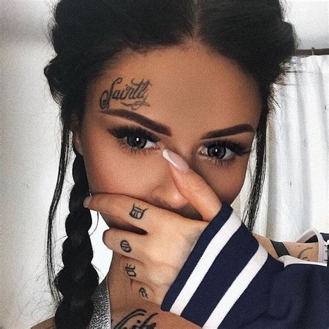 Beauty With Beautiful Tattooed Bodies Face Tattoos For Women Face