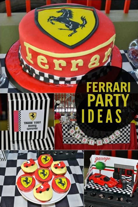 Ver más ideas sobre fiesta ferrari, fiestas de cumpleaños de autos, cumpleaños. Ferrari-Themed Boy Birthday Party | Fiesta ferrari, Dulces para fiestas, Fiesta