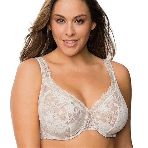 Womens Plus Size Bra Sexy Full Lace Cover Bras For Big Breasted Women