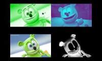 Gummy Bear Song HD Four Backwards Versions At Once Youtube Multiplier