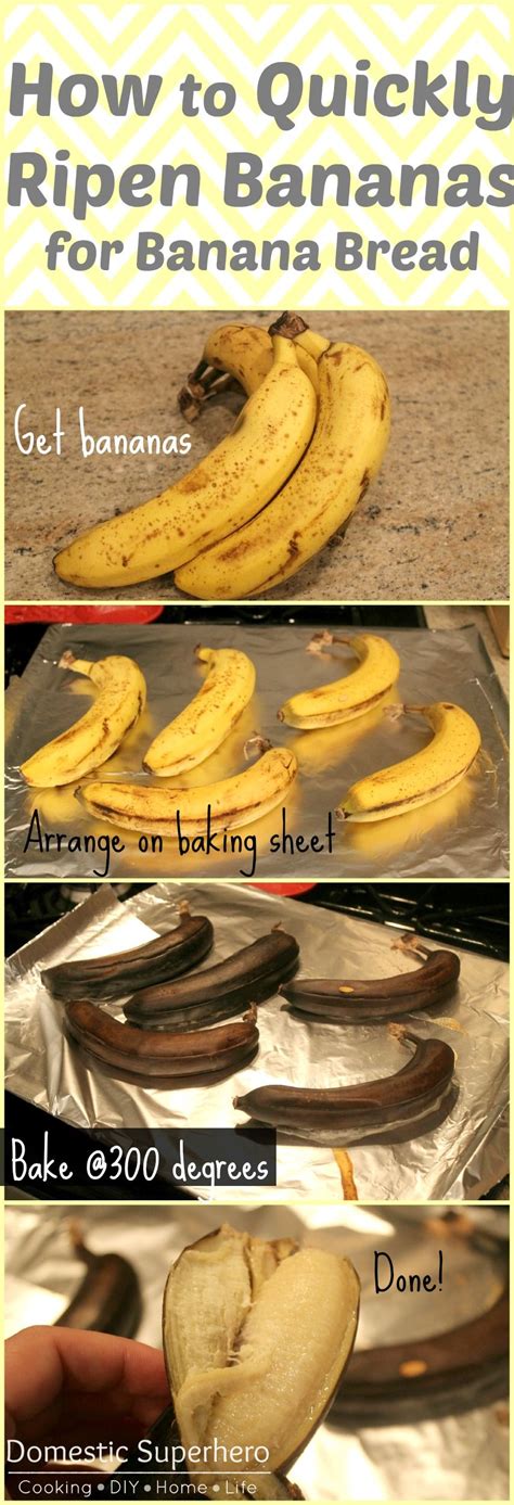 How To Quickly Ripen Bananas For Banana Bread Food Banana Recipes Cooking And Baking