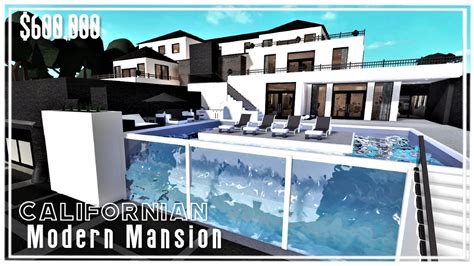 Renovated Californian Modern Mansion Welcome To Bloxburg Tour YouTube