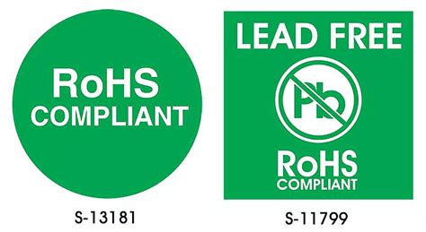 Rohs Labels Rohs Compliant Labels In Stock Uline