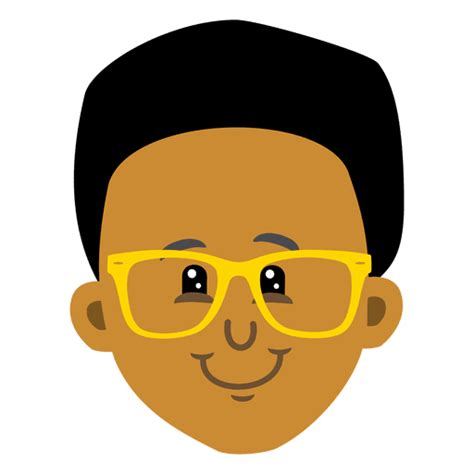 Black Boy Cartoon Avatar Head Transparent Png And Svg