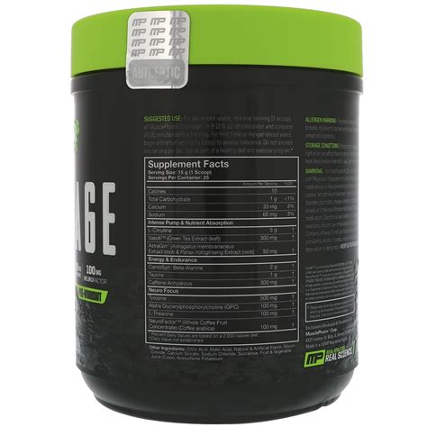 Musclepharm Wreckage Pre Workout Sour Candy 1323 Oz 375 G