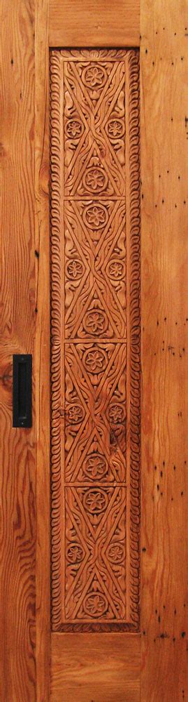 Carved Pocket Door La Puerta Originals Pantry Door Constructed From