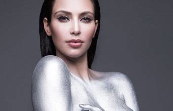 All About Hot Trends Kim Kardashian Silver Paint