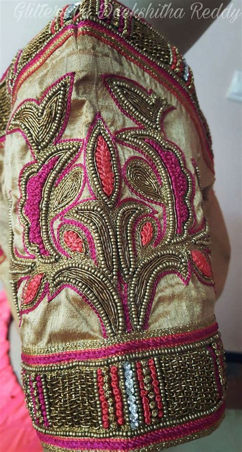 Pin By Almeenayadhav On Embroidery N Aari Work Embroidery Blouse