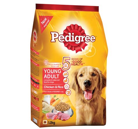 Pedigree Dog Food Young Adult Chicken And Rice 12 Kg Dogspot