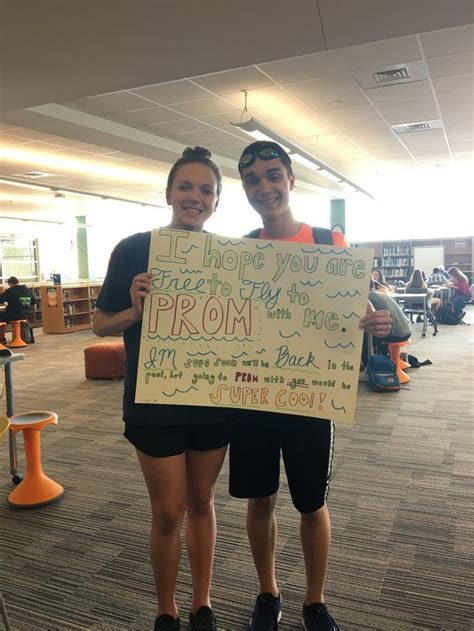 Swimmer Promposal Cute Prom Proposals Cute Homecoming Proposals