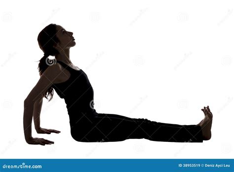 Woman Doing Crab Pose In Yoga Silhouette Stock Image Image Of