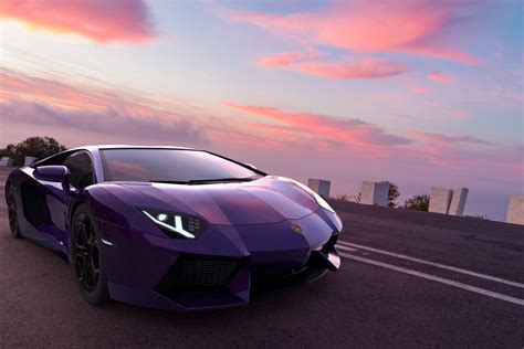 Artstation Purple Lamborghini