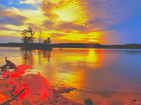 Lake Norman Charlotte North Carolina Beautiful Sunset Taken By Karolina