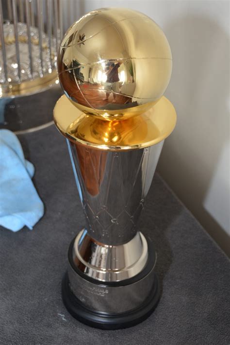 Finals MVP Trophy Warriors Trophy Golden State Championship Replica Giveaway Larry Trophies
