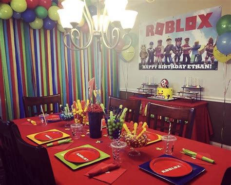 Pin By Tiffany Bailey On Roblox Birthday Party Roblox Birthday Party